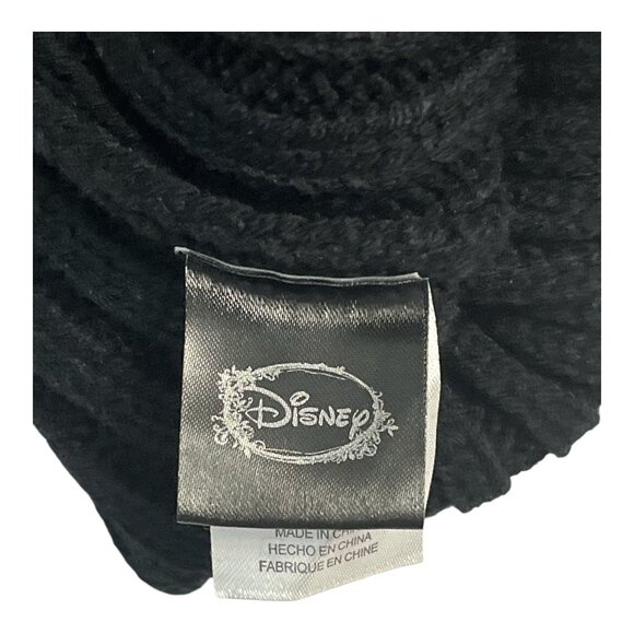 Disney Mickey Mouse Pom Pom Beanie Hat | Black Red White Knit | BoxLunch Exclusi - Picture 3 of 4